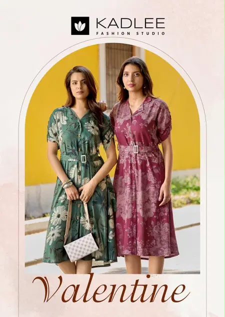 Valentine By Kadlee Rayon Flex Printed Designer Kurtis 